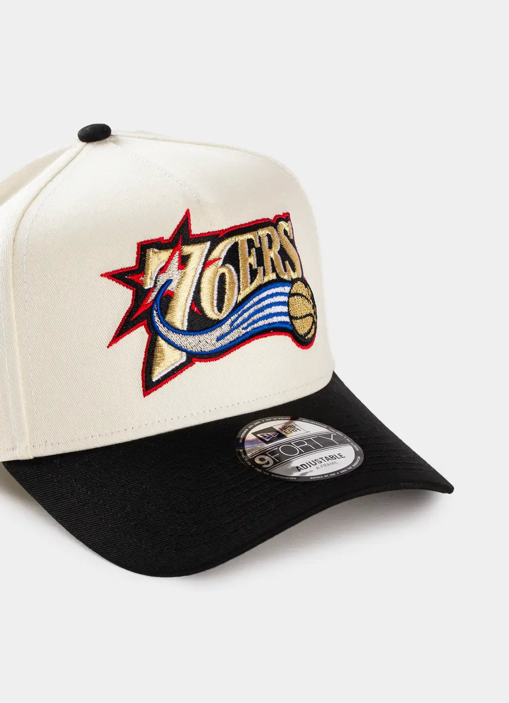 New Era 9Forty A-Frame NBA HWC 2Tone Philadelphia 76ers Chrome/Black