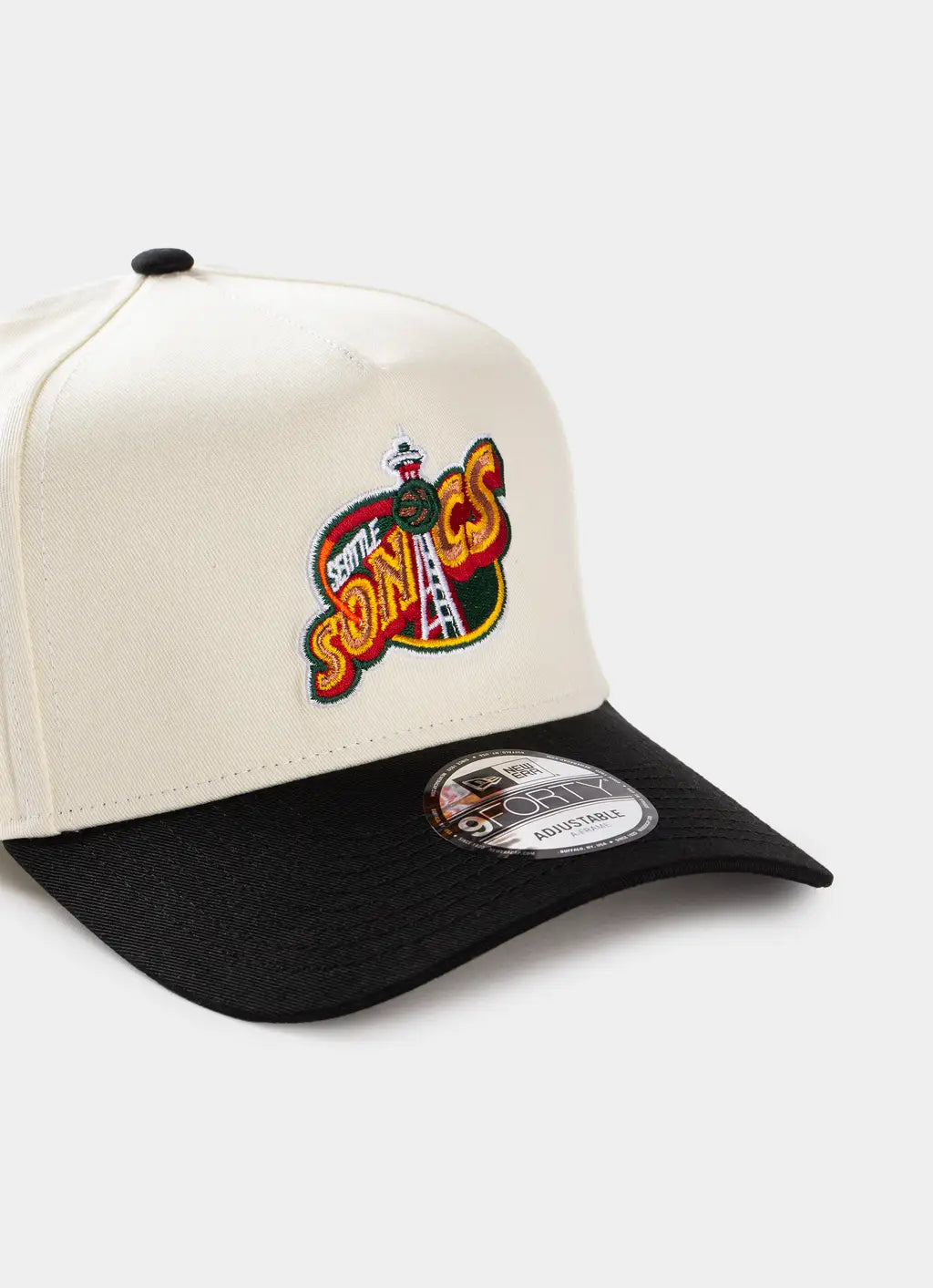 New Era 9Forty A-Frame NBA HWC 2Tone Seattle Supersonics Chrome/Black