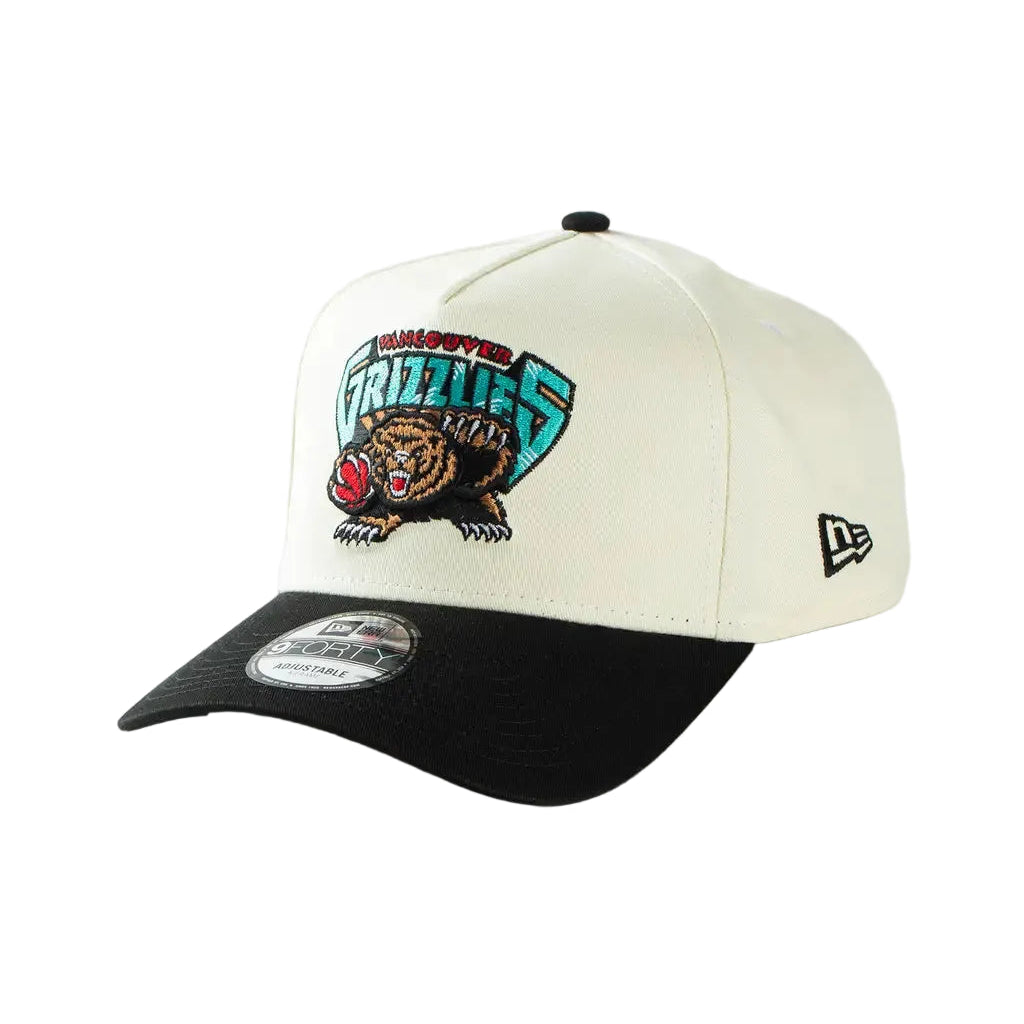 New Era 9Forty A-Frame NBA HWC 2Tone Vancouver Grizzlies Chrome/Black
