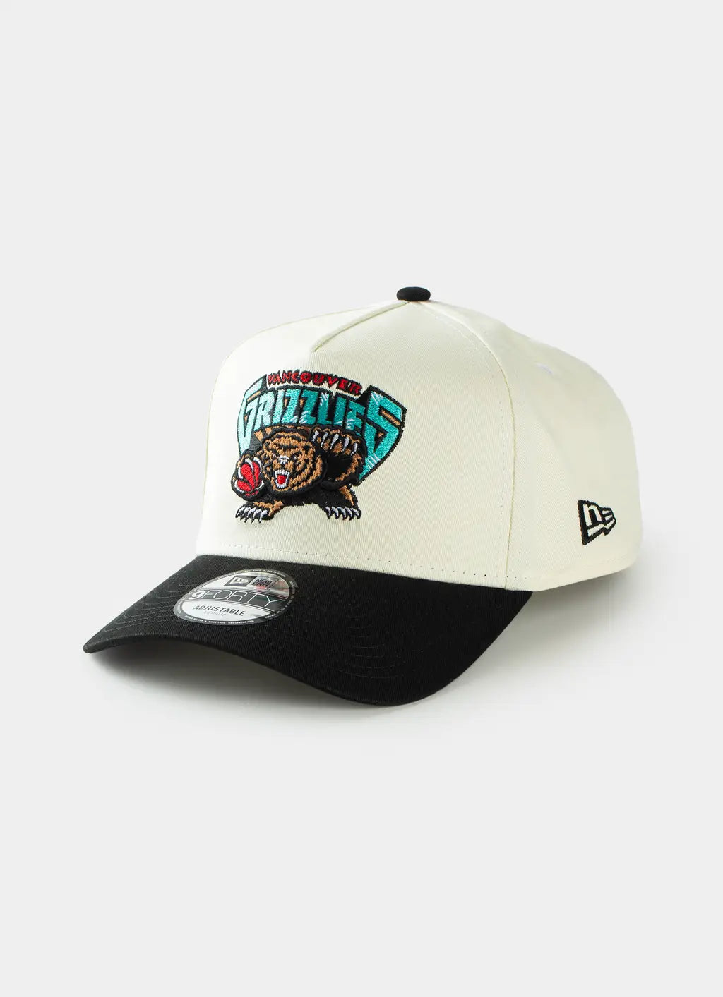 New Era 9Forty A-Frame NBA HWC 2Tone Vancouver Grizzlies Chrome/Black