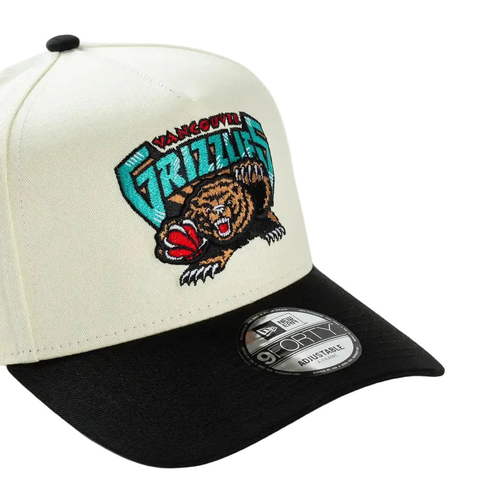 New Era 9Forty A-Frame NBA HWC 2Tone Vancouver Grizzlies Chrome/Black