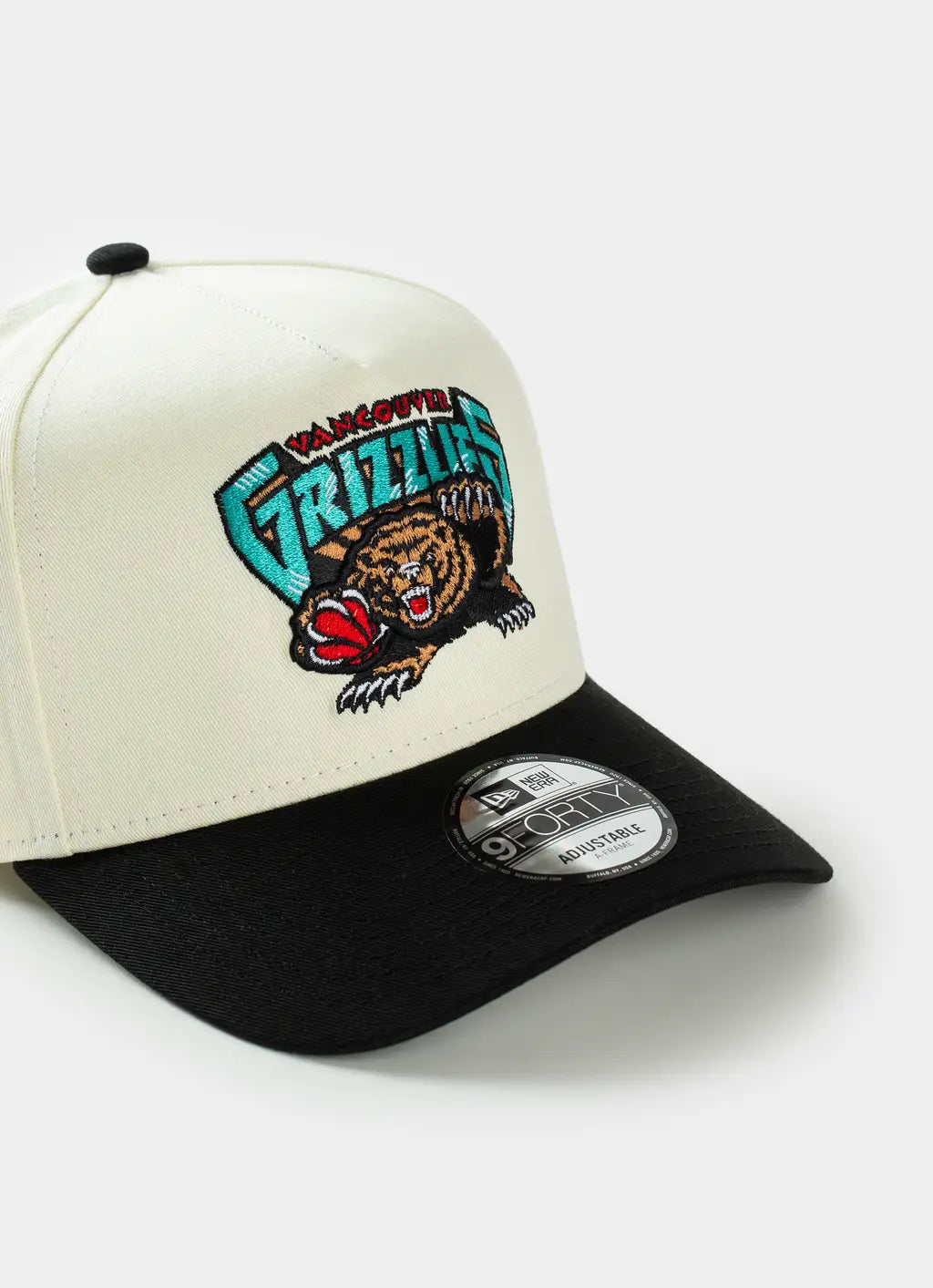 New Era 9Forty A-Frame NBA HWC 2Tone Vancouver Grizzlies Chrome/Black