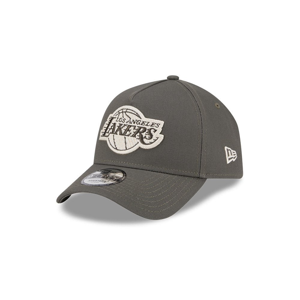 New Era 9Forty A Frame NBA Moss Canvas Chainstitch Los Angeles Lakers