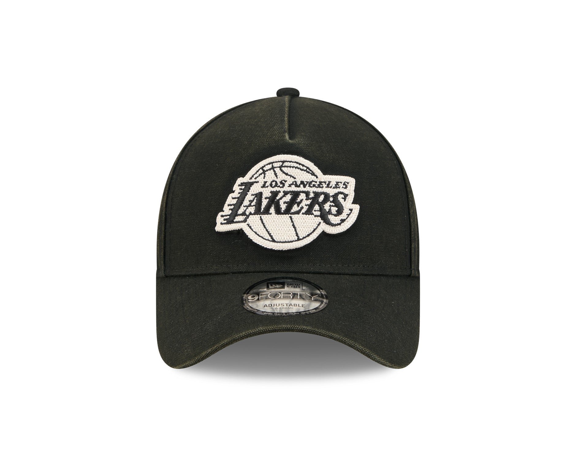 New Era 9Forty A-Frame NBA Washed Canvas Los Angeles Lakers Black