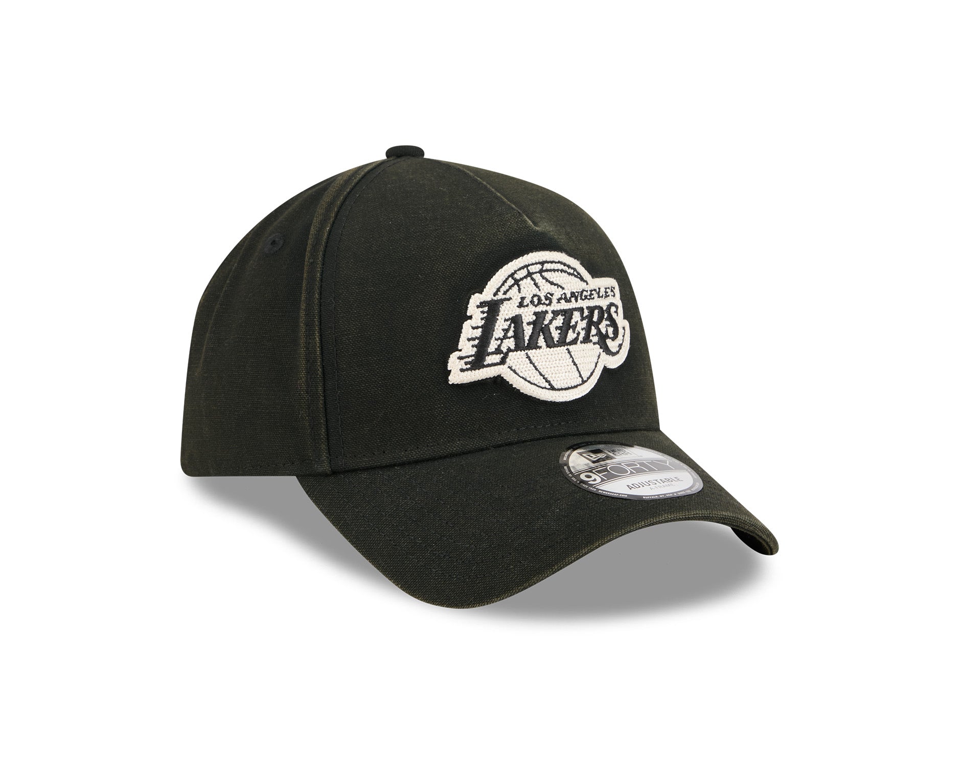 New Era 9Forty A-Frame NBA Washed Canvas Los Angeles Lakers Black