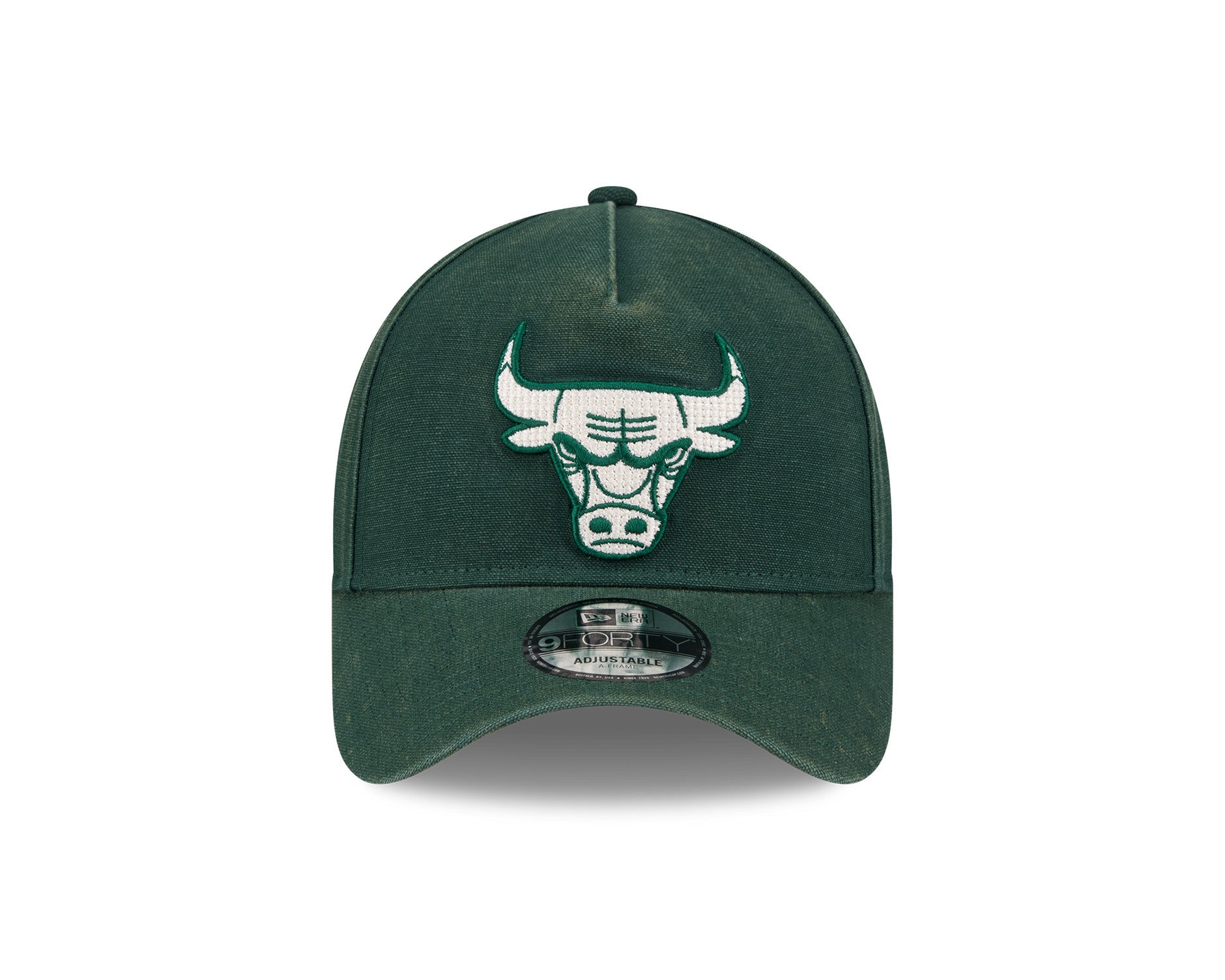 New Era 9Forty A-Frame NBA Washed Canvas Seasonal Chicago Bulls Dark Green