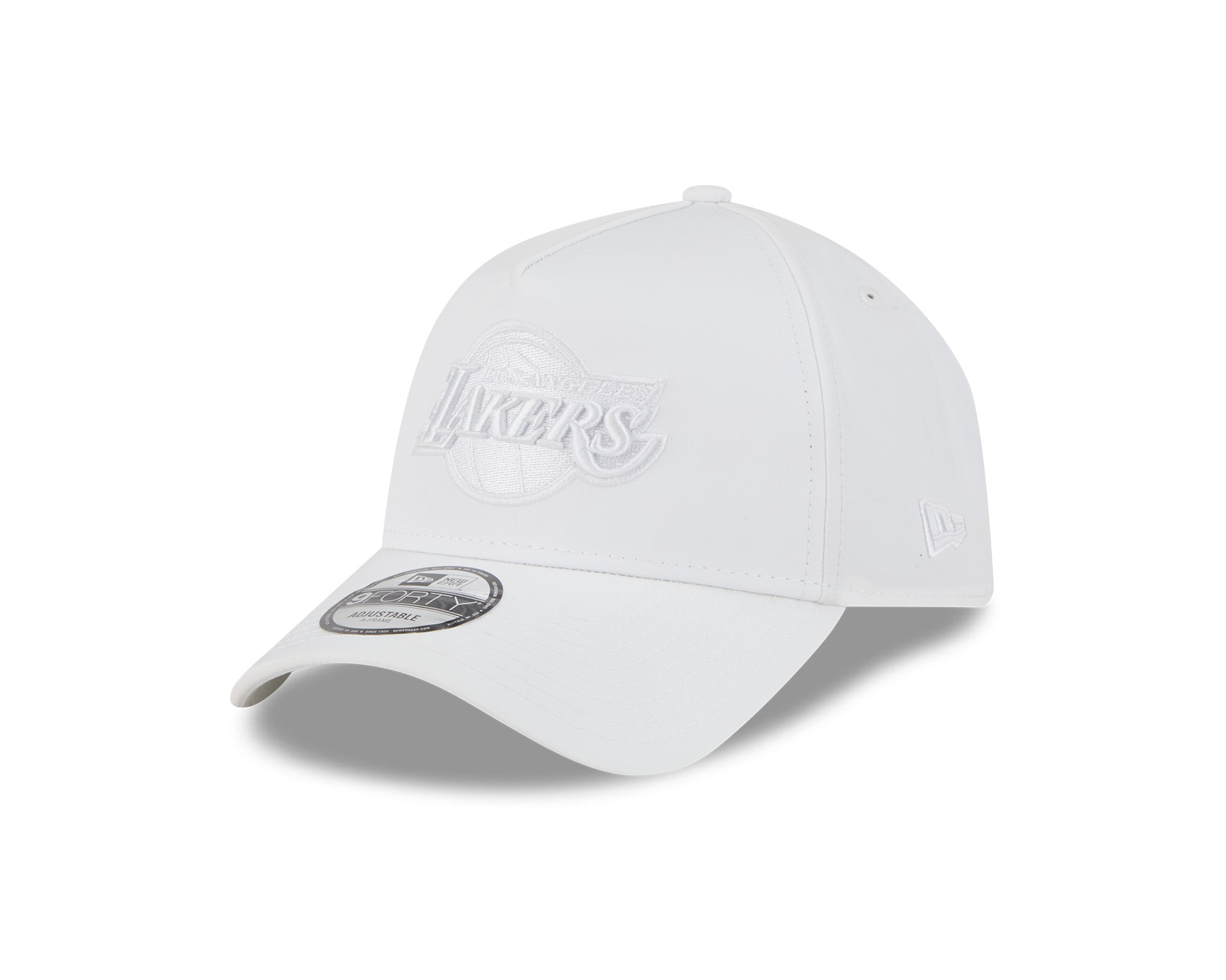 New Era 9Forty A-Frame NBA White on White Los Angeles Lakers