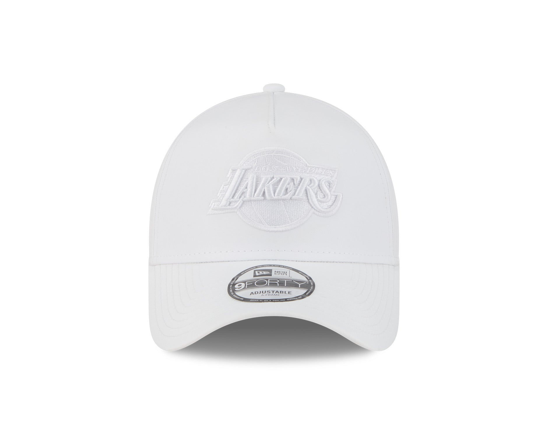 New Era 9Forty A-Frame NBA White on White Los Angeles Lakers