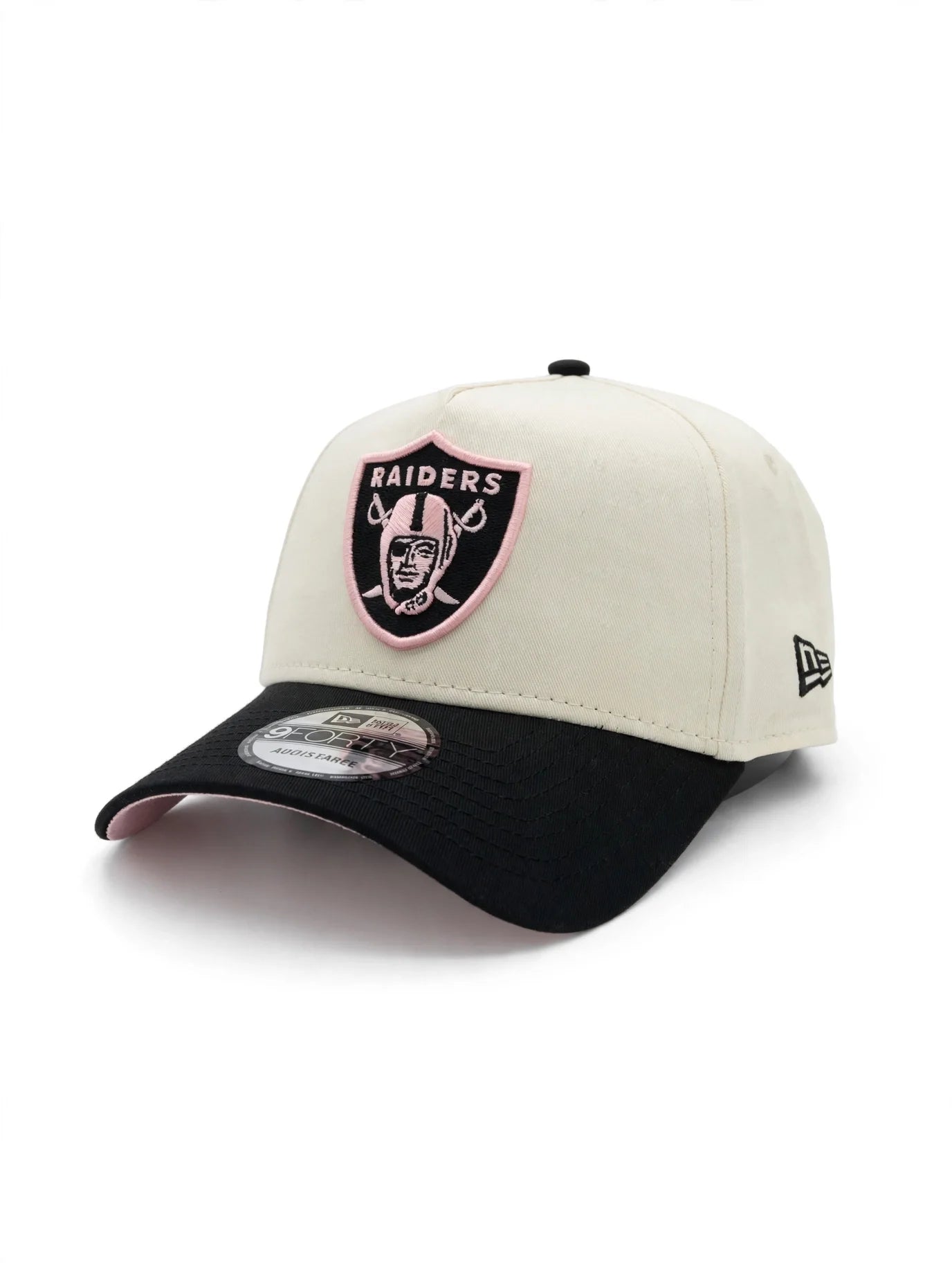 New Era 9Forty A-Frame NFL Best Of Archive Las Vegas Raiders Chrome/Black/Pink