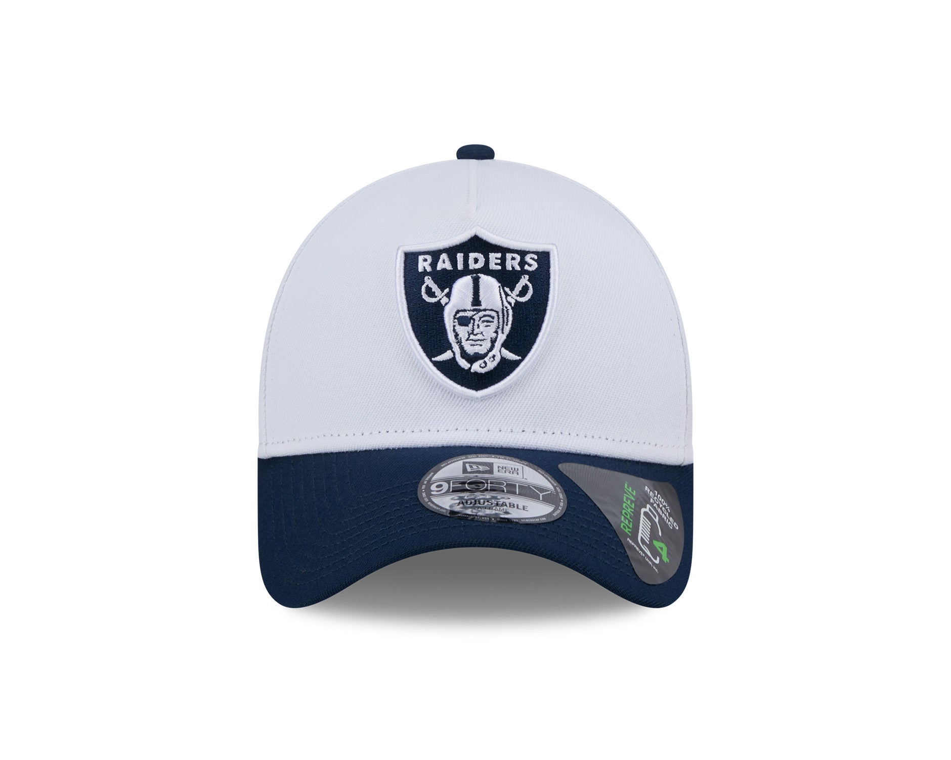 New Era 9Forty A-Frame NFL Chrome Oceanside Repreve Las Vegas Raiders White