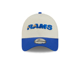 New Era 9Forty A-Frame NFL City 2Tone Los Angeles Rams Chrome White/Blue Bead