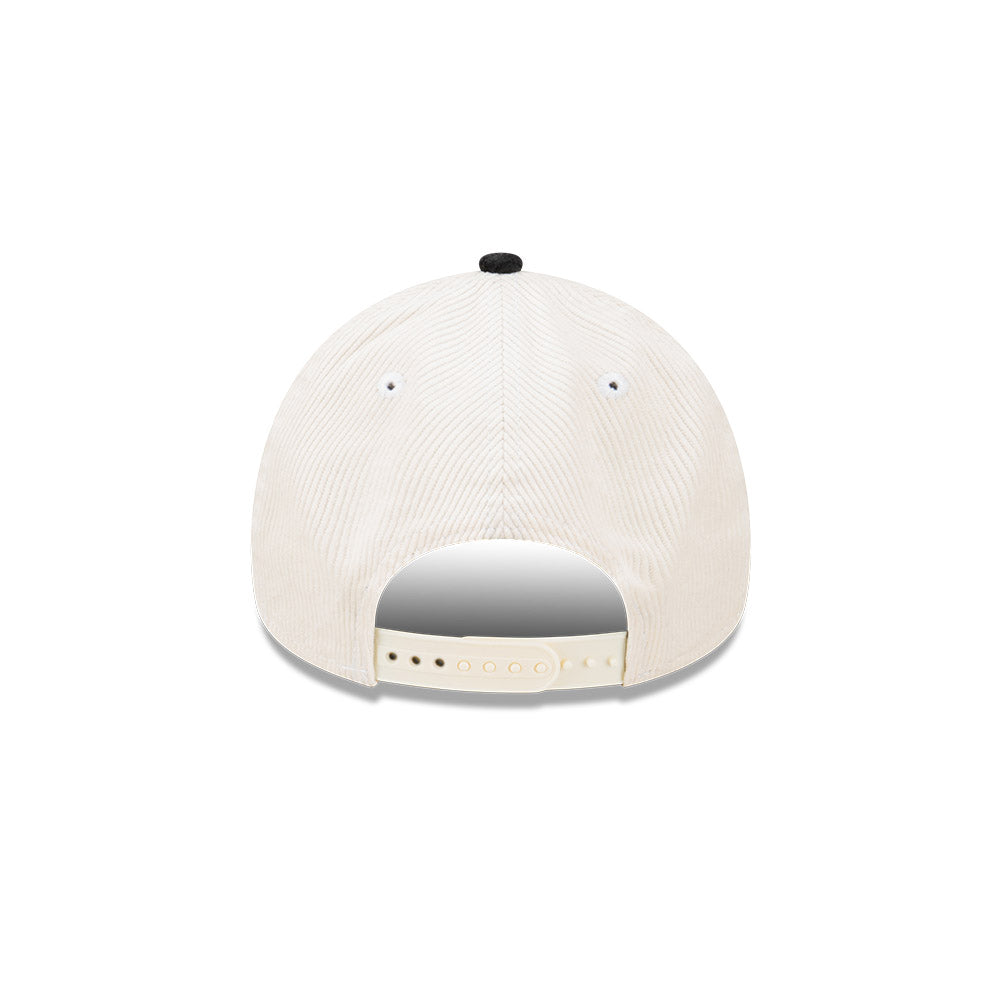 New Era 9Forty A-Frame NFL Cord Script Las Vegas Raiders White Black
