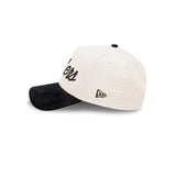 New Era 9Forty A-Frame NFL Cord Script Las Vegas Raiders White Black