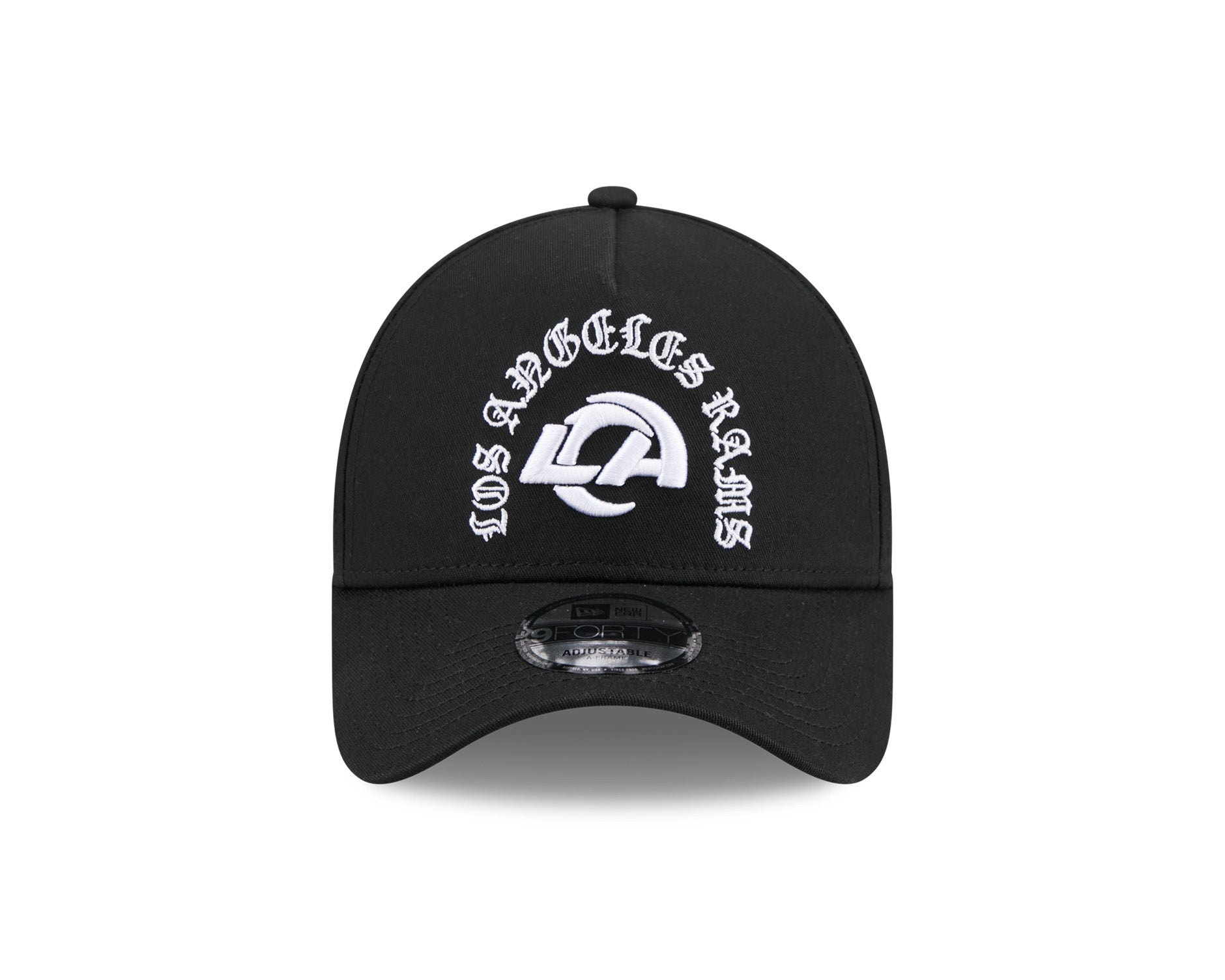 New Era 9Forty A-Frame NFL Gothic Arch Los Angeles Rams Black