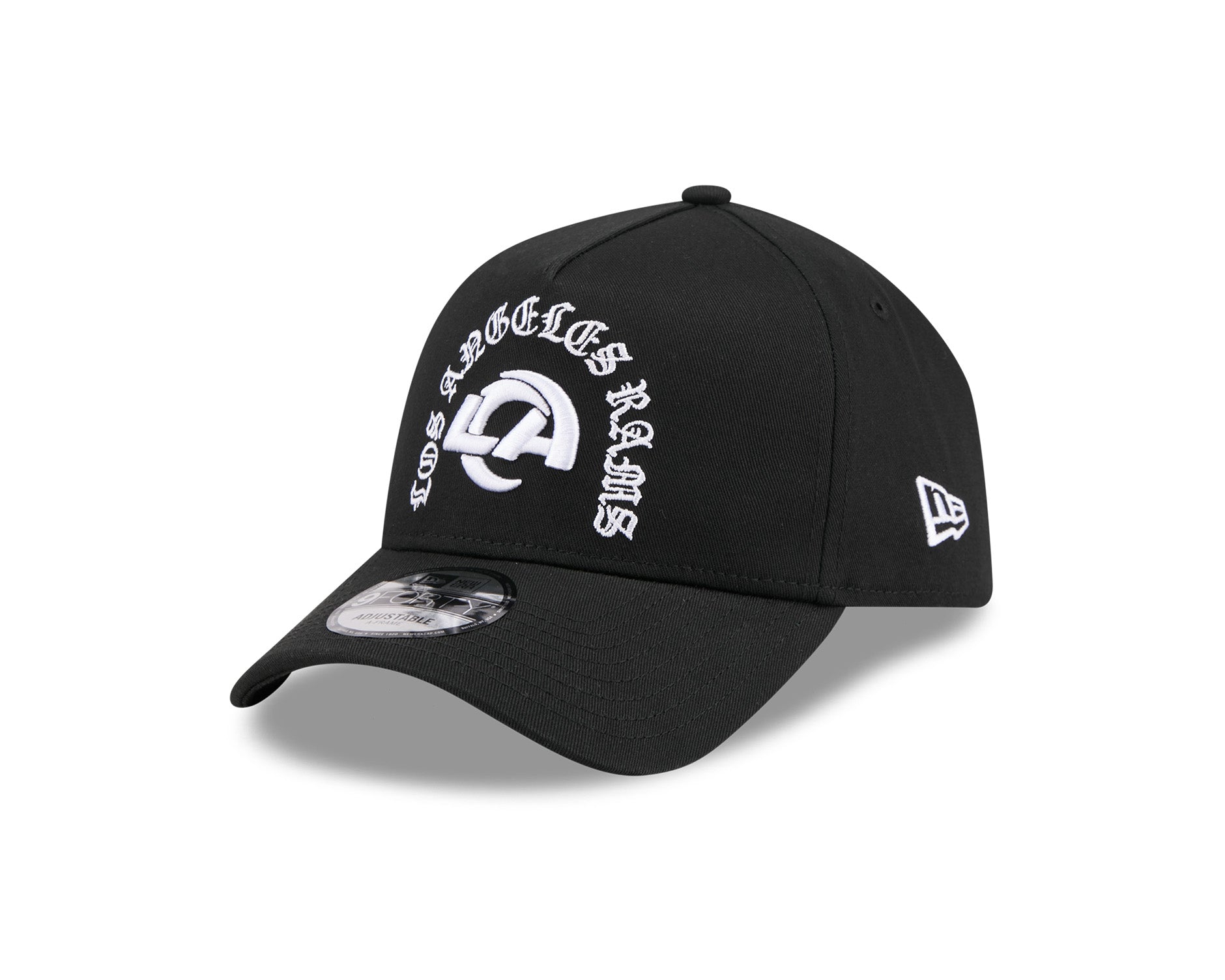 New Era 9Forty A-Frame NFL Gothic Arch Los Angeles Rams Black