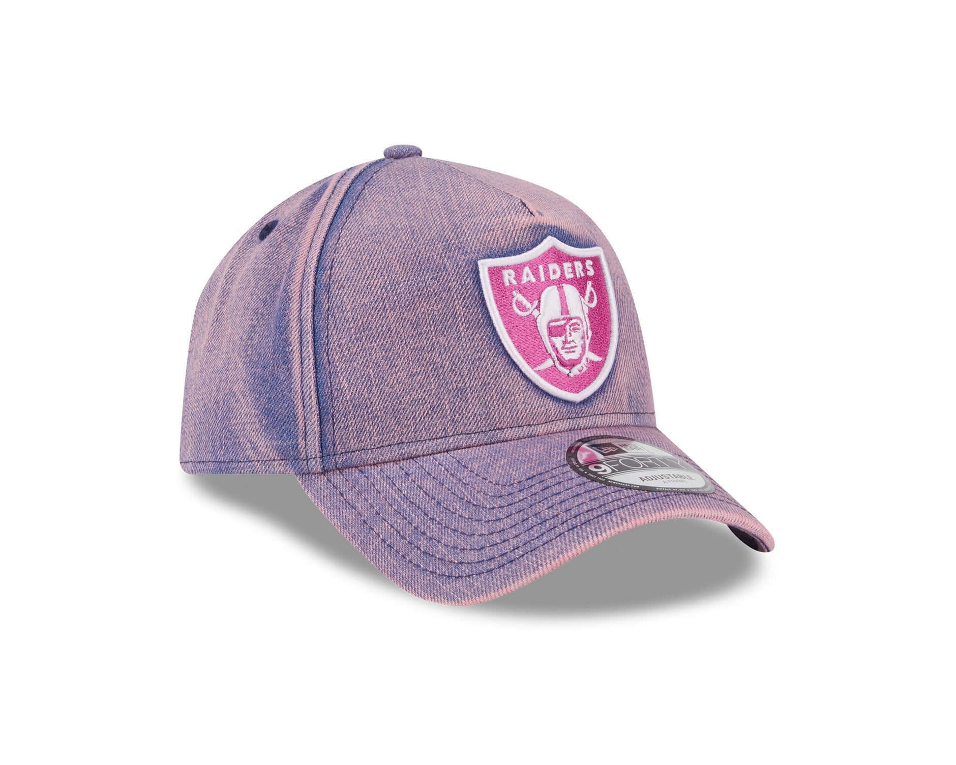 New Era 9Forty A-Frame NFL Pink Acid Denim Las Vegas Raiders