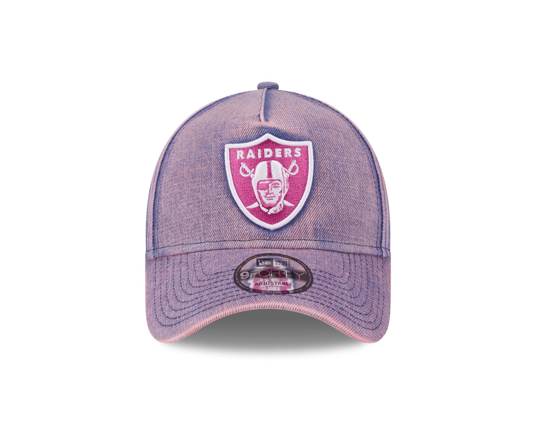New Era 9Forty A-Frame NFL Pink Acid Denim Las Vegas Raiders