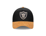 New Era 9Forty A-Frame NFL Premium Wheat Las Vegas Raiders Black
