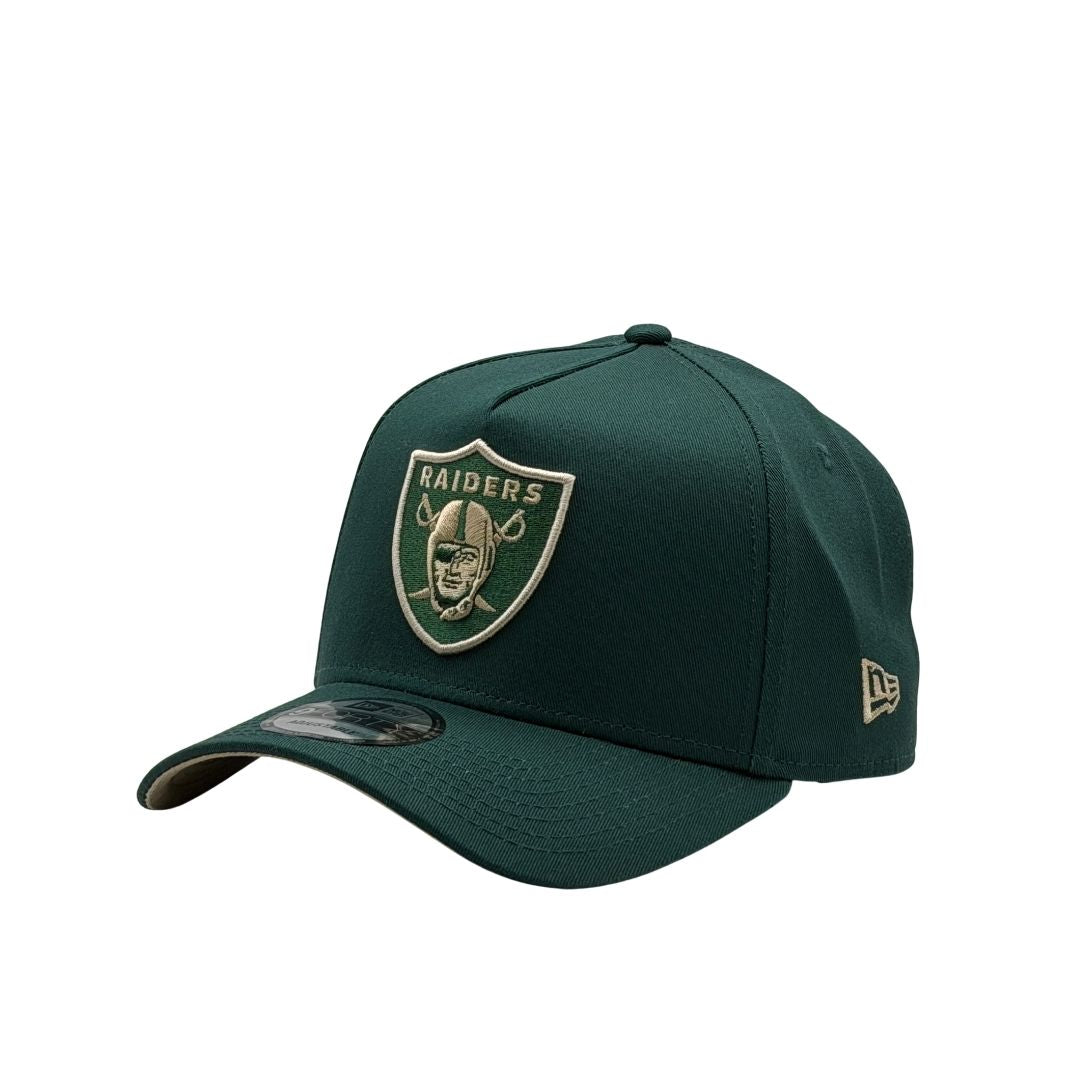 New Era 9Forty A-Frame NFL Seasonal Las Vegas Raiders Dark Green/Camel