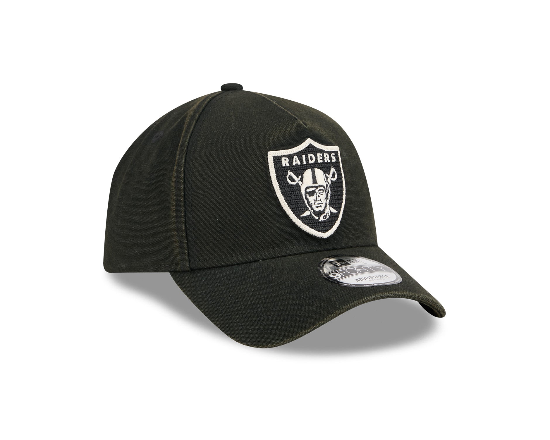 New Era 9Forty A-Frame NFL Washed Canvas Las Vegas Raiders Black