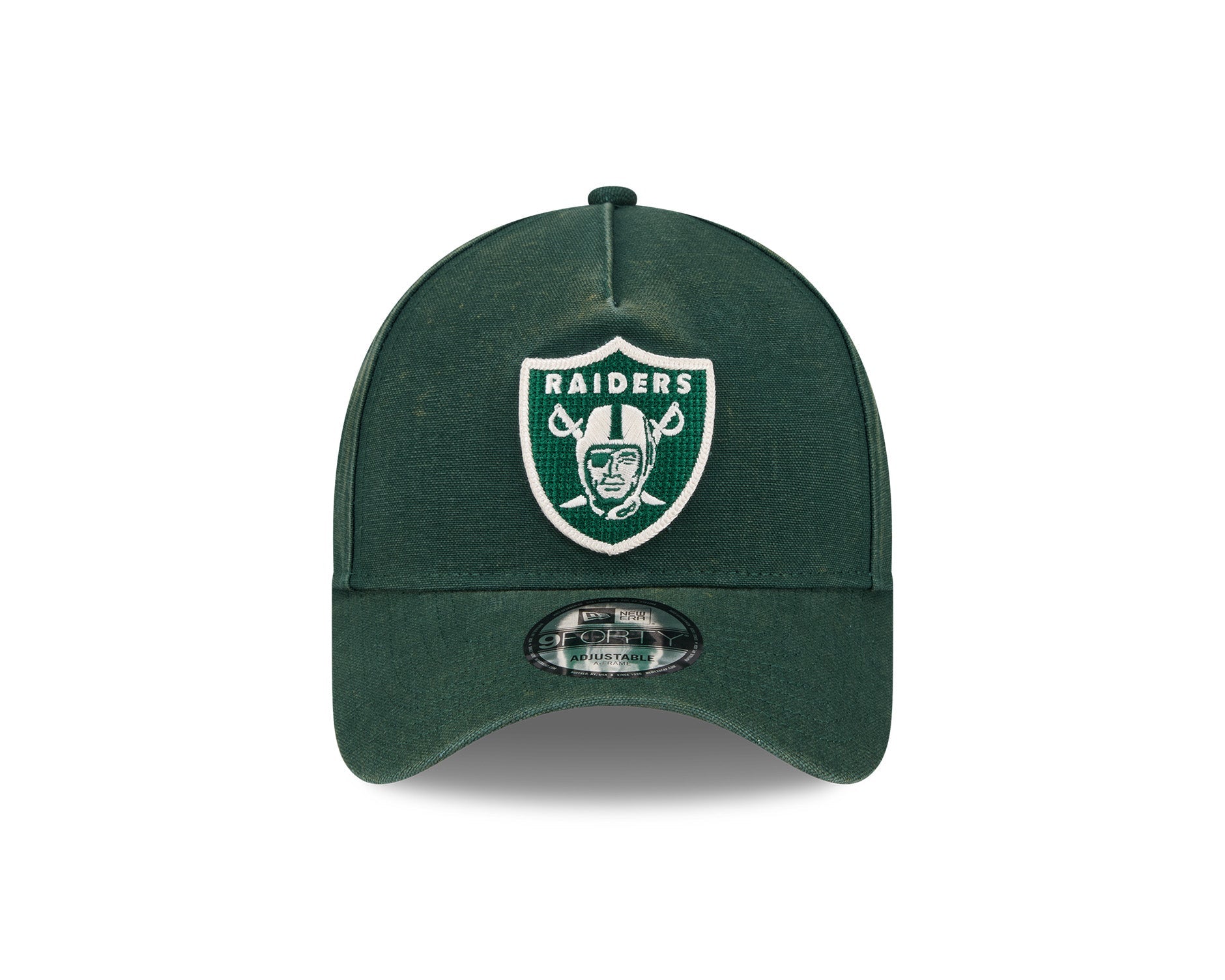 New Era 9Forty A-Frame NFL Washed Canvas Seasonal Las Vegas Raiders Dark Green