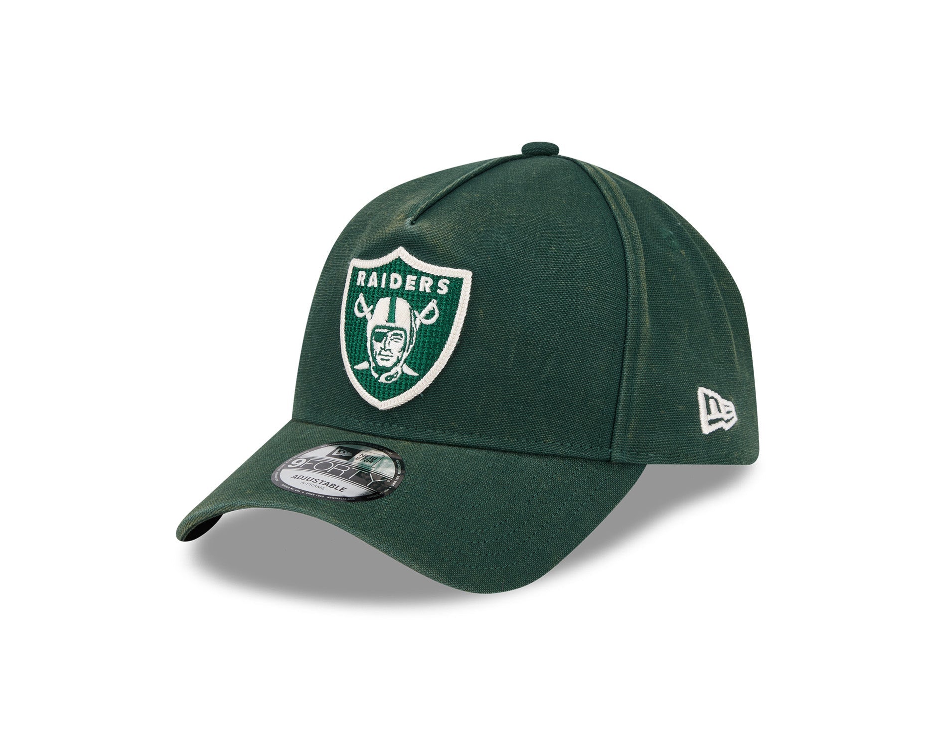 New Era 9Forty A-Frame NFL Washed Canvas Seasonal Las Vegas Raiders Dark Green