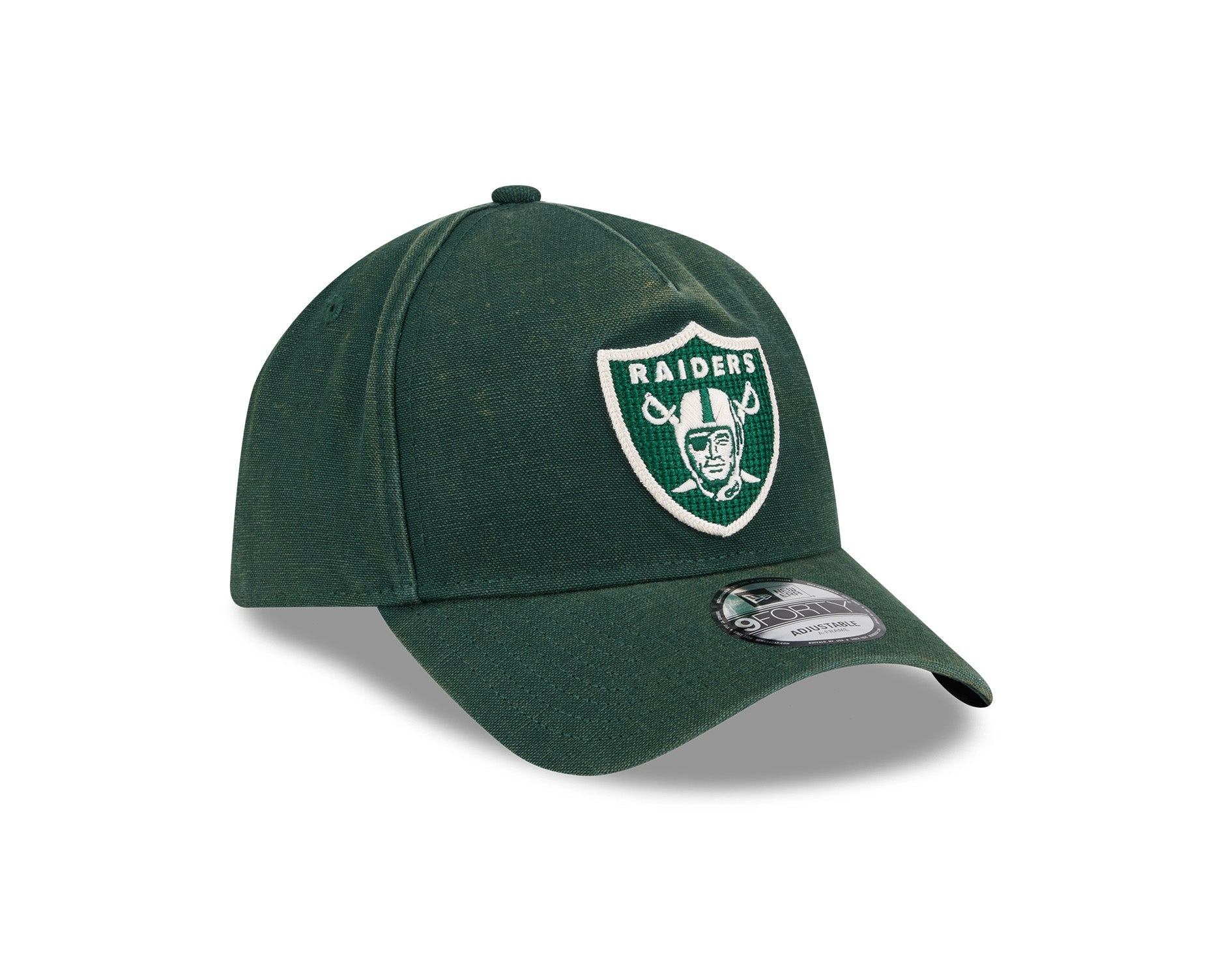 New Era 9Forty A-Frame NFL Washed Canvas Seasonal Las Vegas Raiders Dark Green