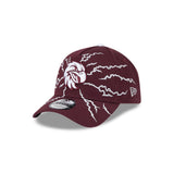 New Era 9Forty A-Frame NRL 2025 Electric Manly Warringah Sea Eagles Maroon