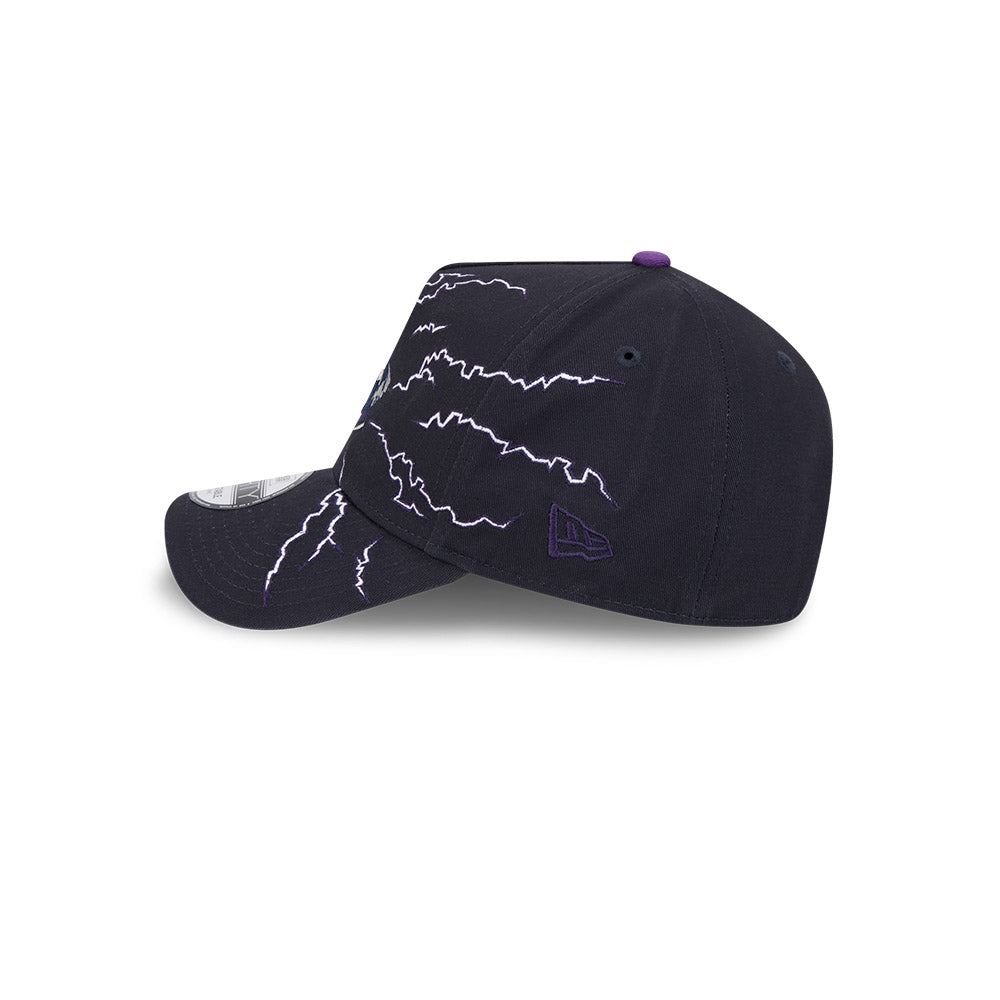 New Era 9Forty A-Frame NRL 2025 Electric Melbourne Storm Navy