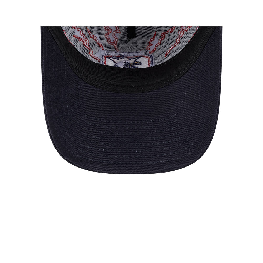 New Era 9Forty A-Frame NRL 2025 Electric Sydney Roosters Black