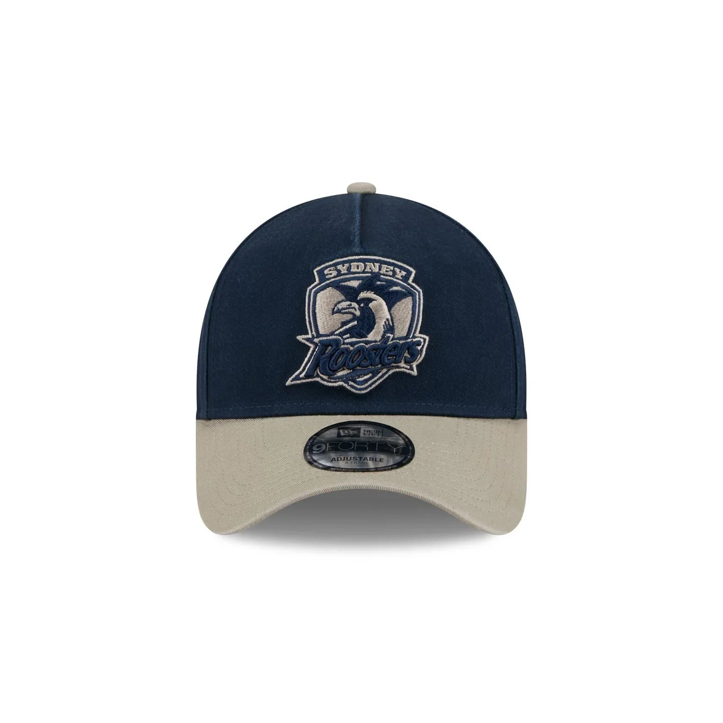 New Era 9Forty A-Frame NRL 2Tone Washed Pebble Sydney Roosters Navy/Stone