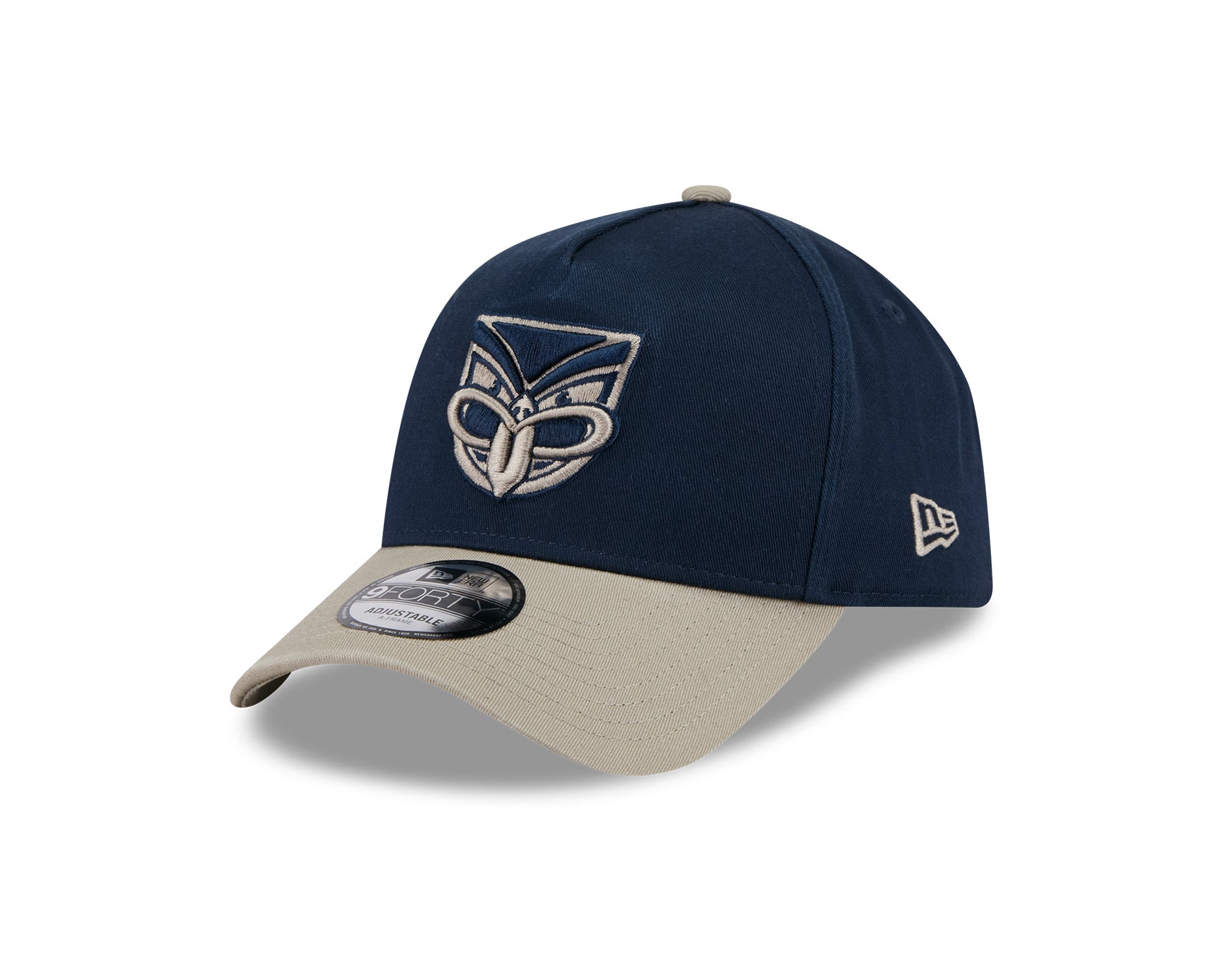 New Era 9Forty A-Frame NRL 2Tone Washed Pebble New Zealand Warriors Navy/Stone