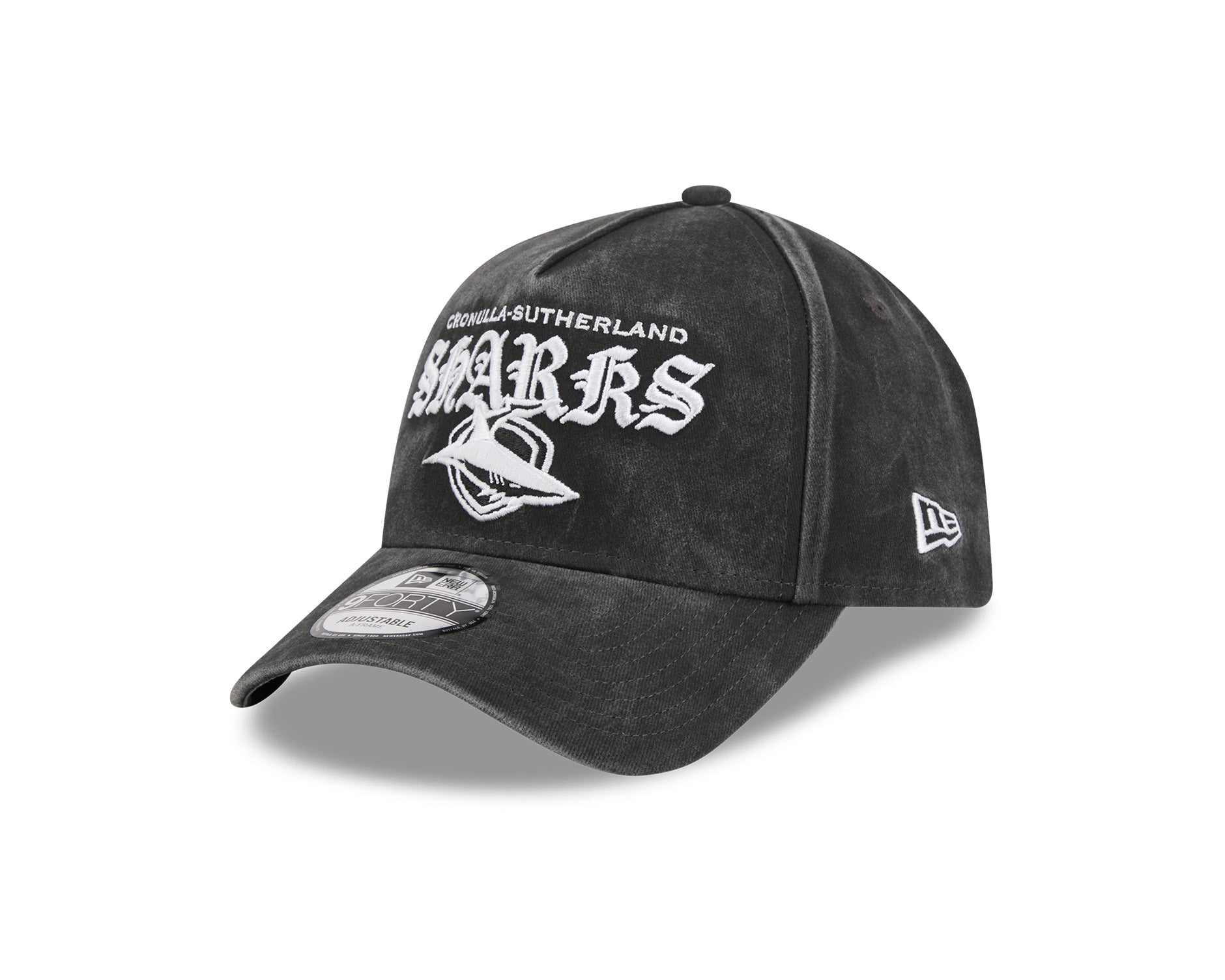 New Era 9Forty A-Frame NRL Gothic Wash Cronulla Sharks