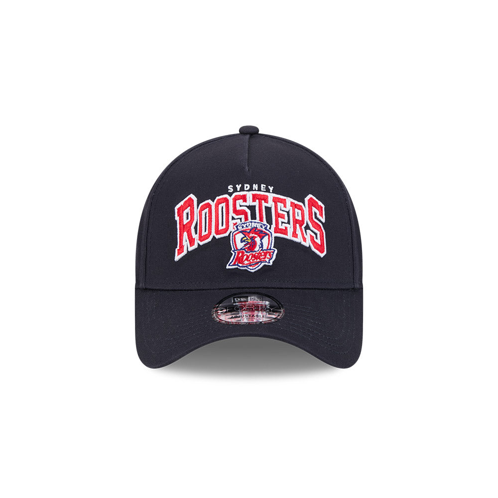 New Era 9Forty A-Frame NRL Team Arch Logo Sydney Roosters Navy