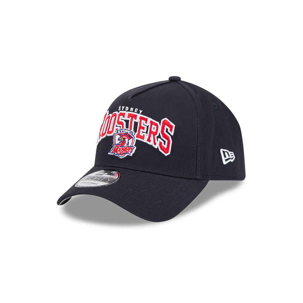 New Era 9Forty A-Frame NRL Team Arch Logo Sydney Roosters Navy