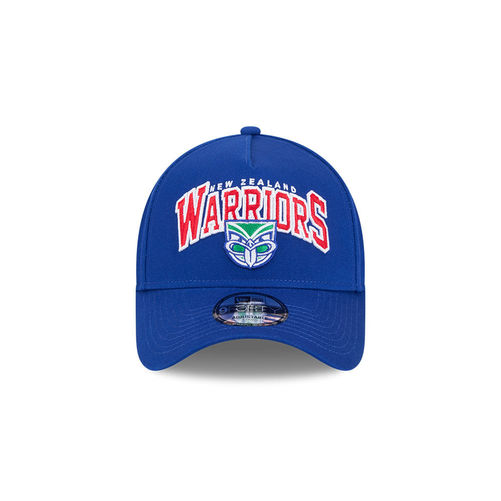 New Era 9Forty A-Frame NRL Team Arch Logo New Zealand Warriors Royal Blue