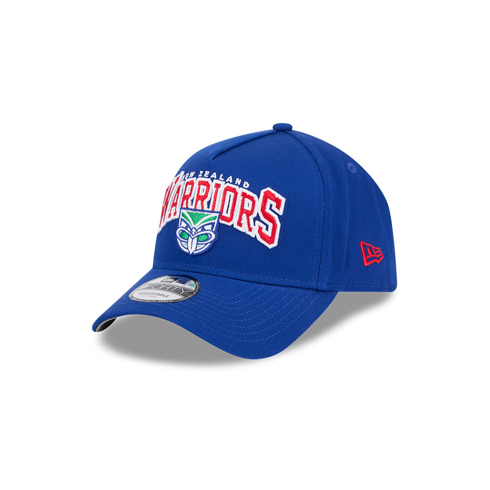 New Era 9Forty A-Frame NRL Team Arch Logo New Zealand Warriors Royal Blue