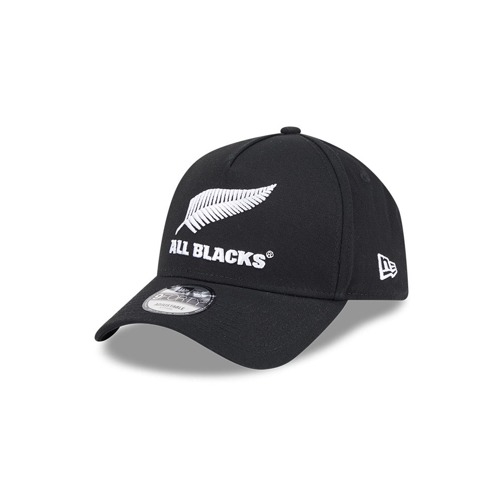 New Era 9Forty A-Frame Rugby Union All Blacks Black/White