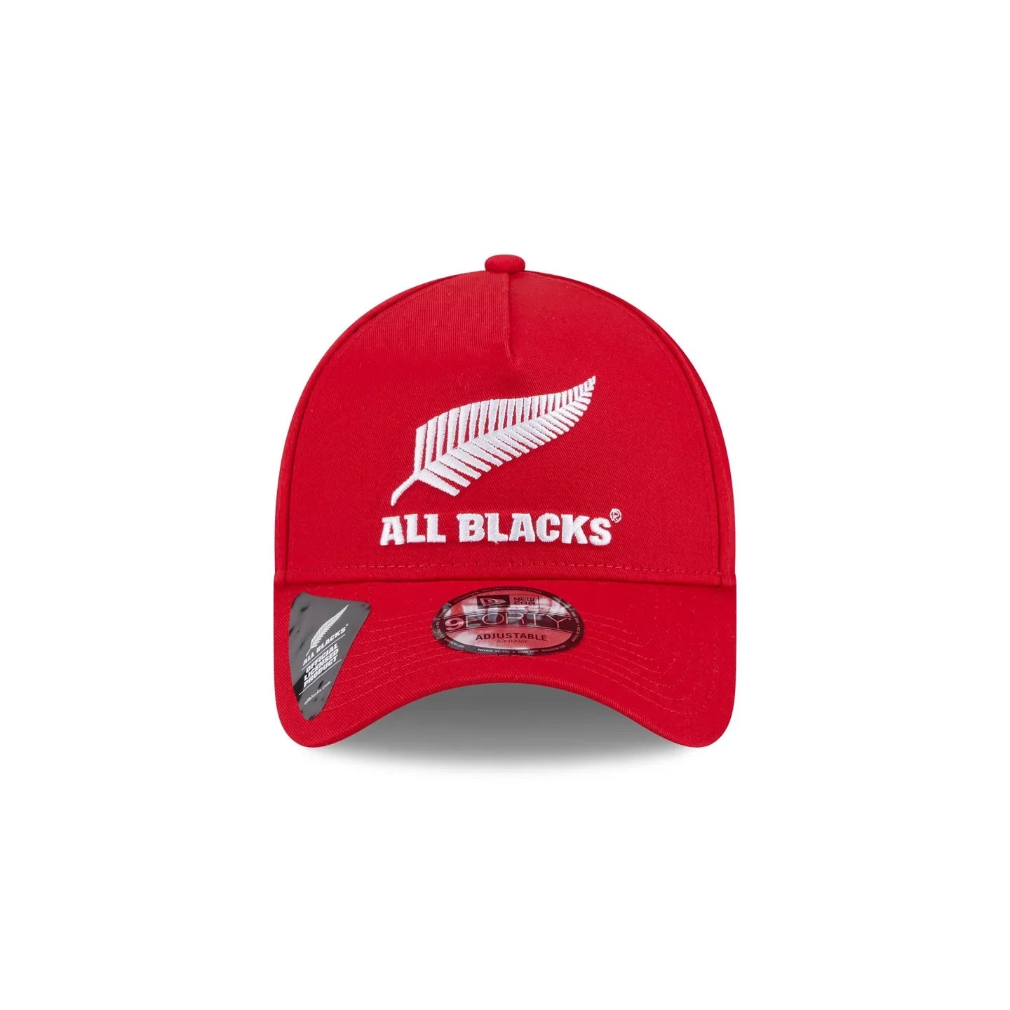 New Era 9Forty A-Frame Rugby Union All Blacks Scarlet/White