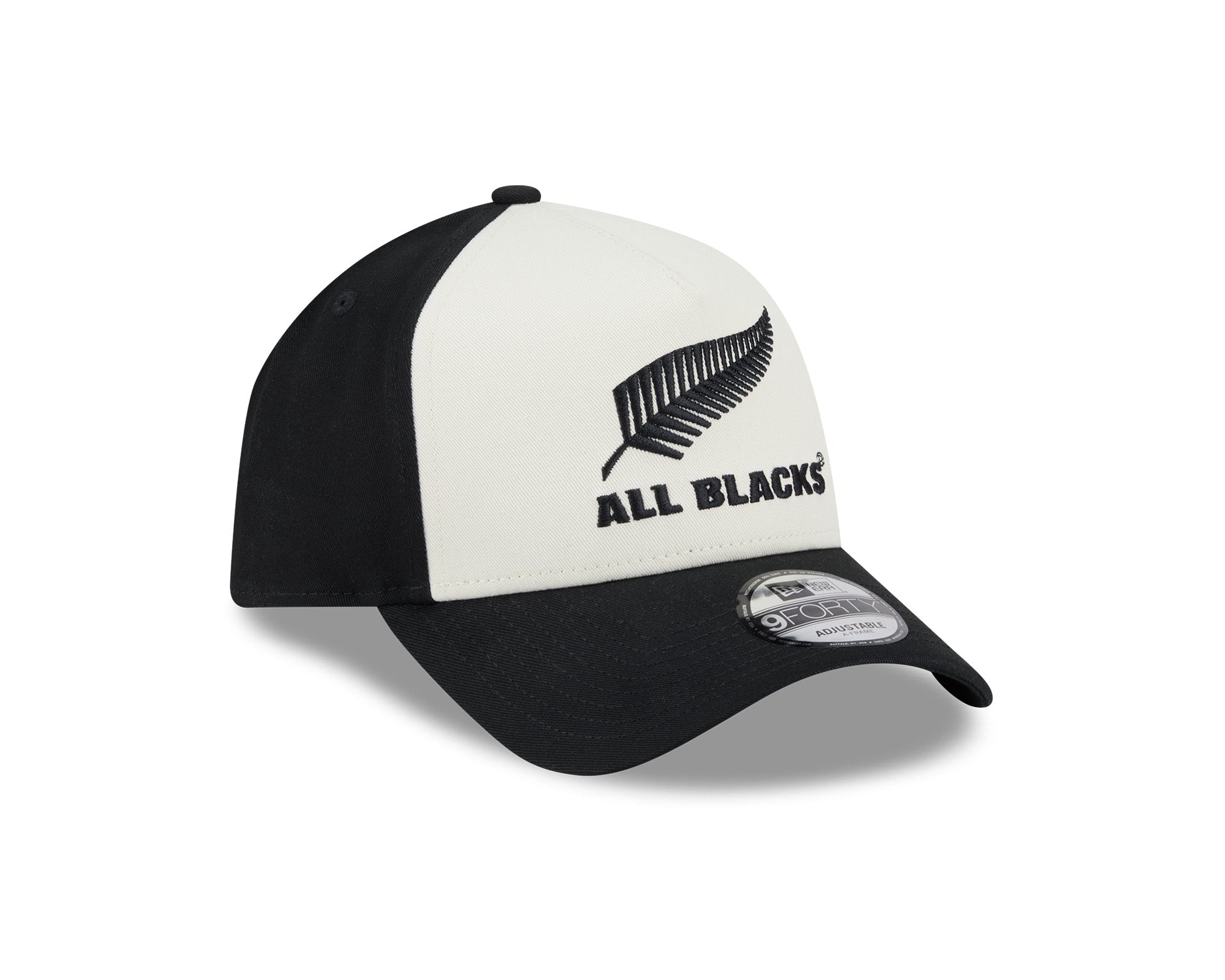 New Era 9Forty A-Frame Rugby Union All Blacks Winter Chrome Front