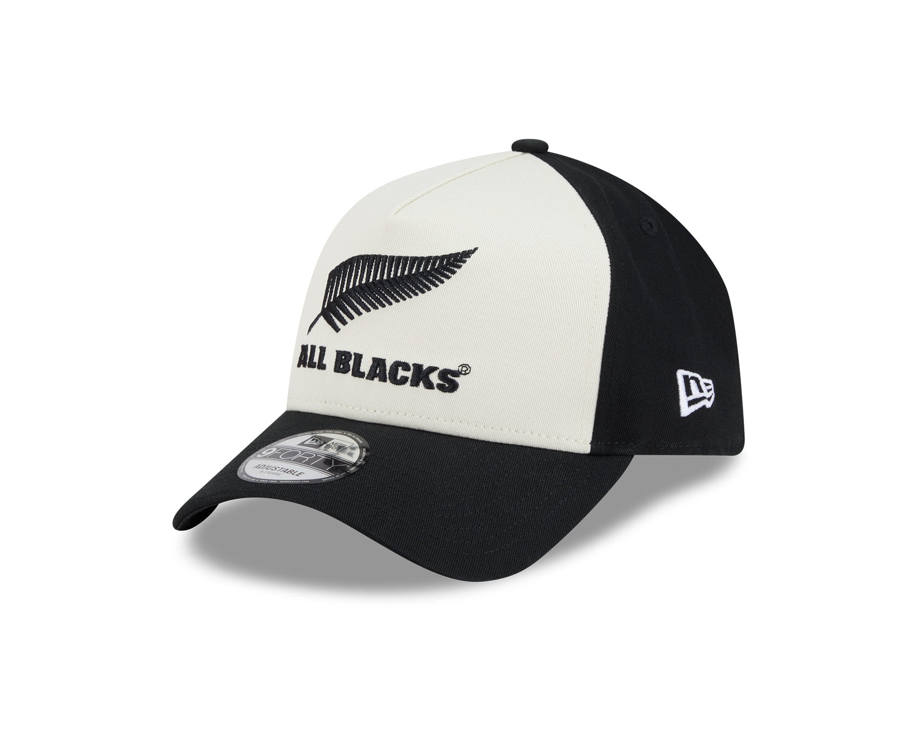 New Era 9Forty A-Frame Rugby Union All Blacks Winter Chrome Front