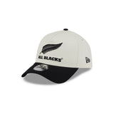 New Era 9Forty A-Frame Rugby Union Chrome 2Tone All Blacks