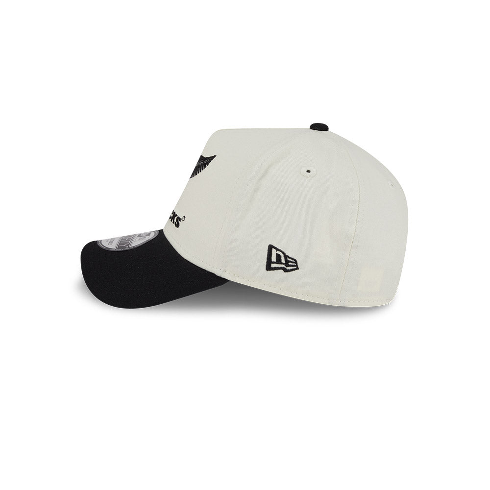 New Era 9Forty A-Frame Rugby Union Chrome 2Tone All Blacks