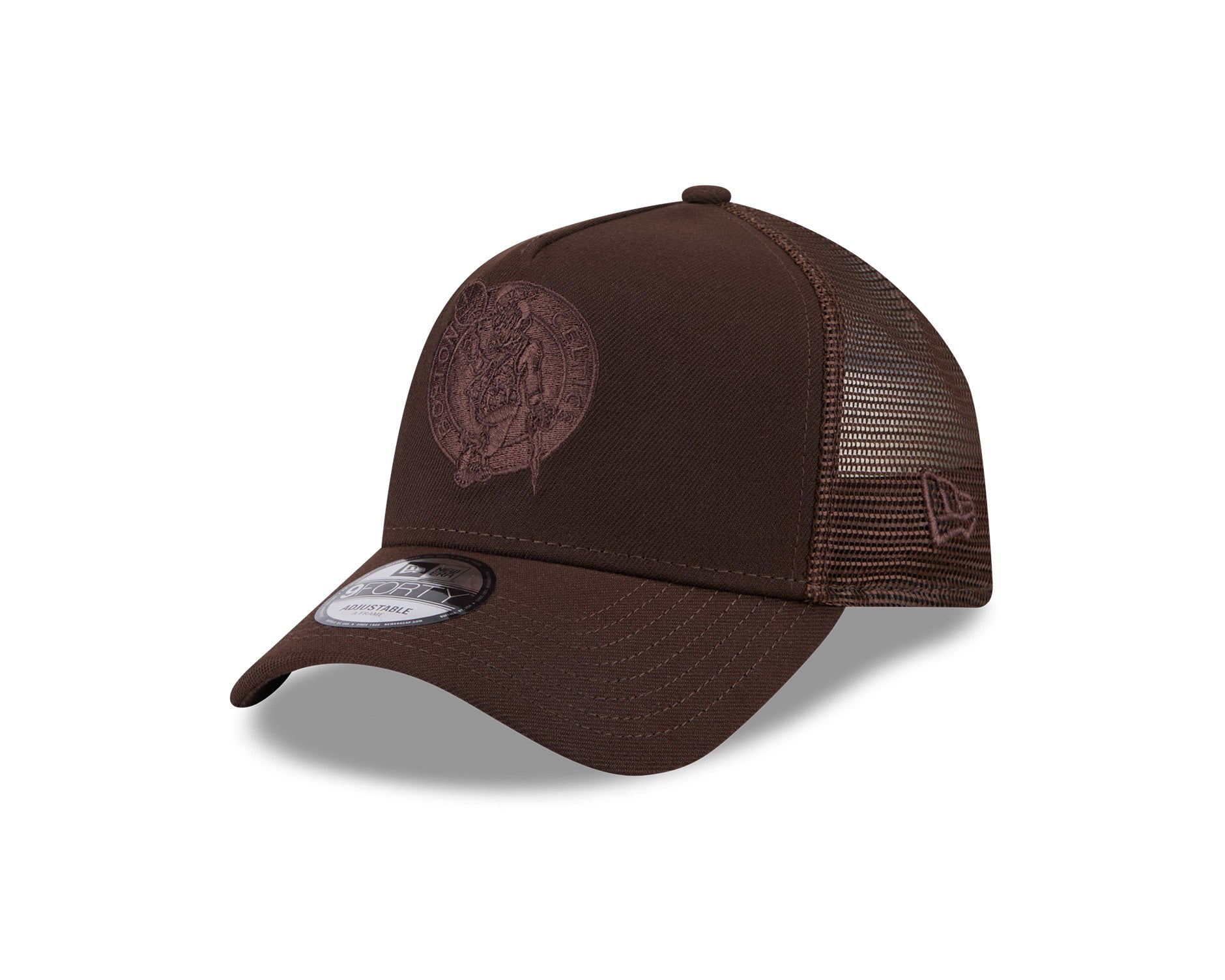New Era 9Forty A-Frame Trucker NBA Burnt Wood Boston Celtics