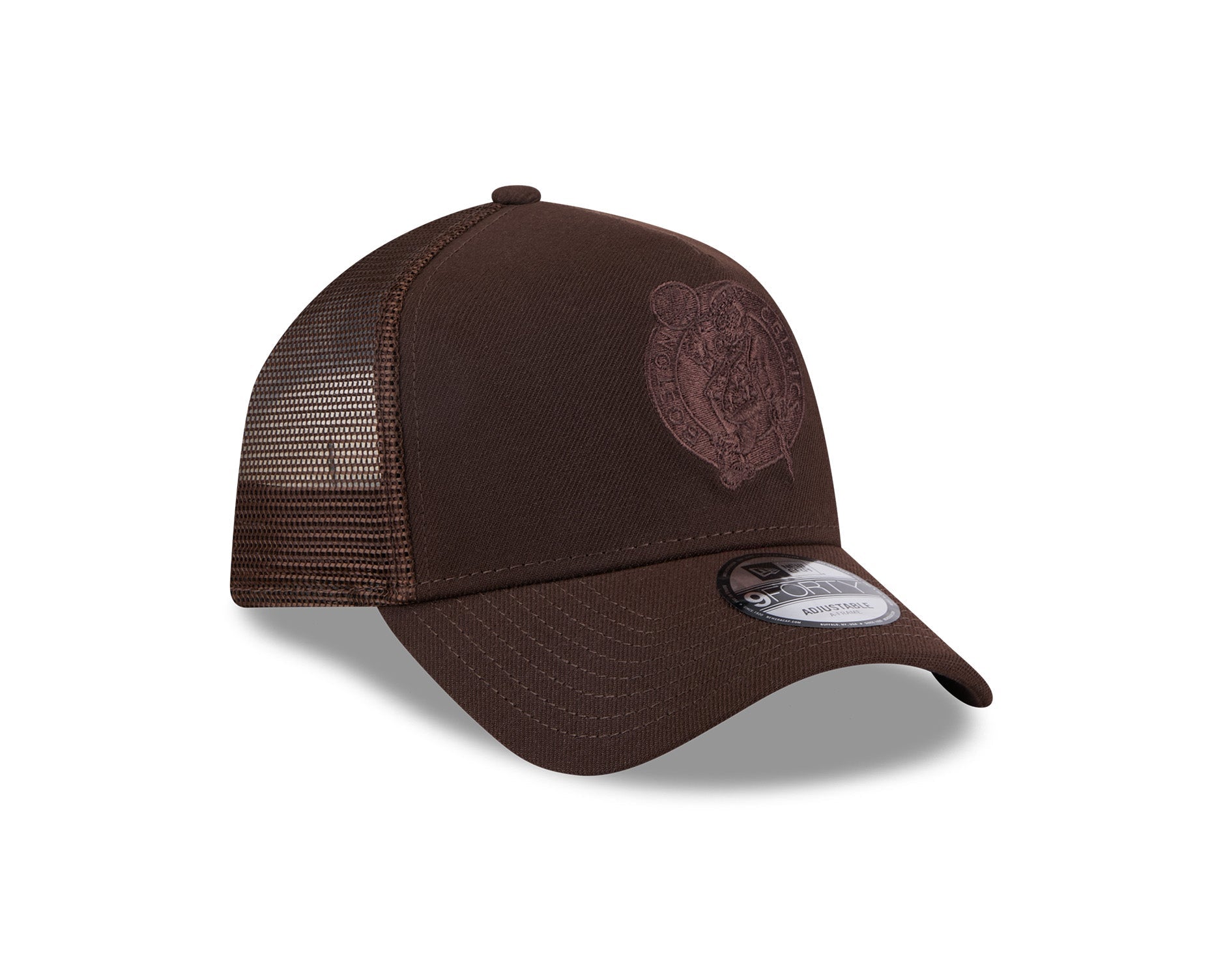 New Era 9Forty A-Frame Trucker NBA Burnt Wood Boston Celtics
