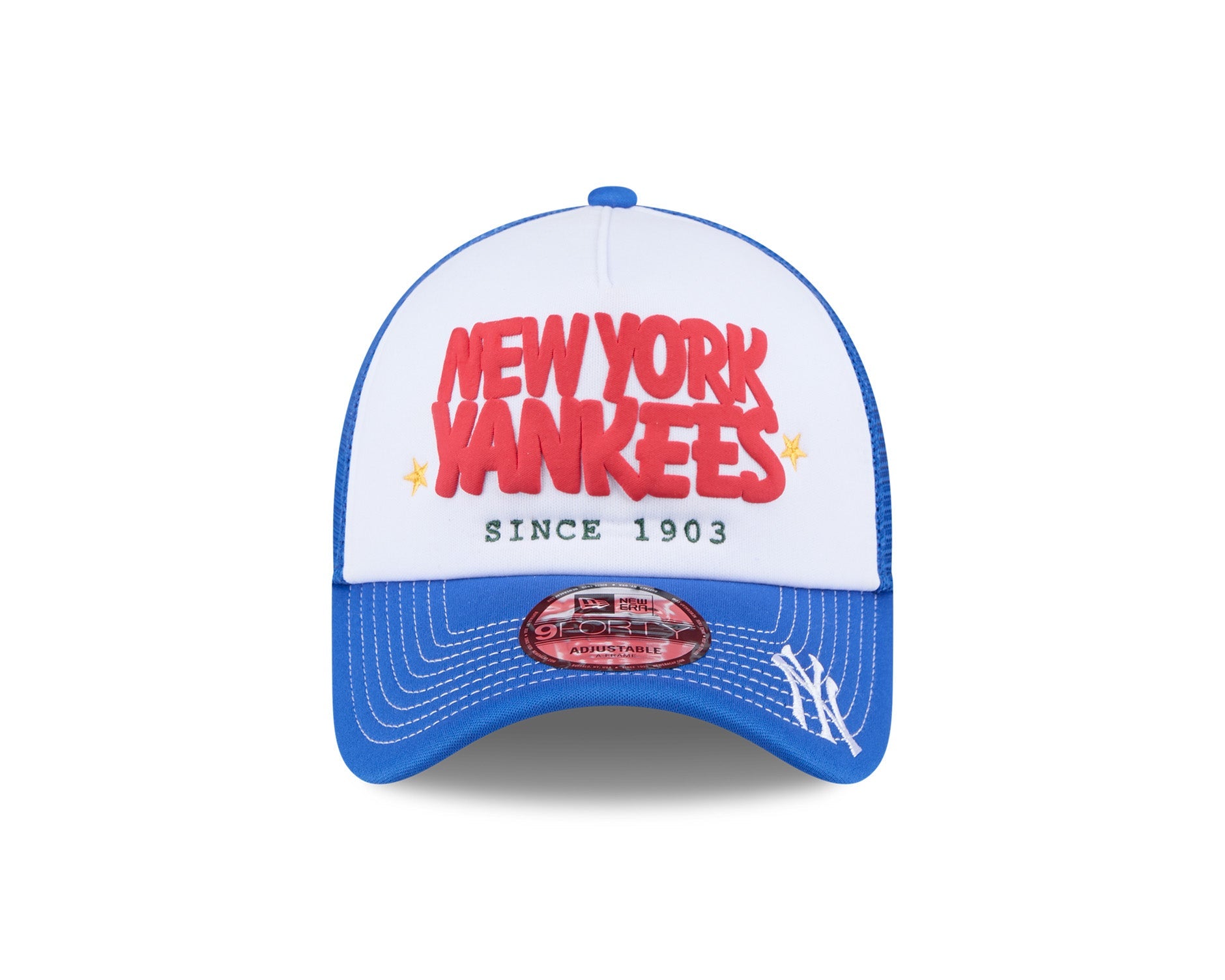 New Era 9Forty A-Frame Trucker PFF New York Yankees White