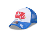 New Era 9Forty A-Frame Trucker PFF New York Yankees White