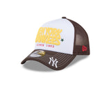 New Era 9Forty A-Frame Trucker PUFF New York Yankees Walnut