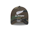 New Era 9Forty A-Frame Trucker Rugby Union All Blacks Winter Woodland Camo