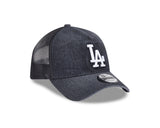 New Era 9Forty A-Frame Trucker Washed Denim Los Angeles Dodgers Black